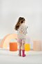 Slogan embroidered plush vest - beige - 5