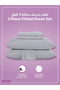 Fitted Sheet Set – 200x200 cm Super King Size, 1 Sheet + 2 Pillowcases, 35 cm Deep Pocket - 4