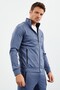 Petrol Mock Neck Zippered Standard Fit Cuffed Men's Tracksuit Set - 85160 - 3