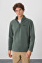 River Çağla Stand-up Collar Men's Fleece Sweatshirt - 88310 - 3