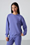 Eflatun Basic Cotton O-Neck Comfortable Fit Elastic Leg Women's Tracksuit Set - 95287 - 6