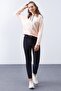 Salmon Long Sleeve Comfortable Form Hooded Women's Sweatshirt - 97115 - 4