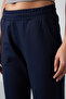 Indigo High Waisted Pocketed Comfortable Form Classic Leg Women's Tracksuit Bottom - 94584 - 3