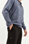 Petrol - Black Hooded Kangaroo Pocket Elastic Leg Men's Standard Fit Tracksuit Set - 85117 - 7