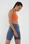 Petrol High Waist Restorer Short Biker Women's Leggings - 91007 - 5