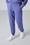 Eflatun Basic Cotton O-Neck Comfortable Fit Elastic Leg Women's Tracksuit Set - 95287 - 7