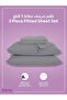 Fitted Sheet Set – 200x200 cm Super King Size, 1 Sheet + 2 Pillowcases, 35 cm Deep Pocket - 4