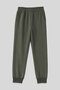 Khaki High Waist Jogger Comfortable Form Cuffed Women's Tracksuit Bottom - 94561 - 2