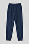 Indigo High Waist Jogger Comfortable Form Cuffed Women's Tracksuit Bottom - 94561 - 2
