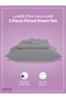 Fitted Sheet Set – 120x200 cm Twin Size, 1 Sheet + 1 Pillowcase, 30 cm Deep Pocket - 4