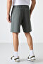 Çağla Hidden Zipper Back Pocket Lace up Standard Size Men's Shorts - 81136 - 7