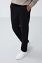 Black Lace-Up Pocket Standard Fit Classic Leg Men's Sweatpants Bottom - 84682 - 2