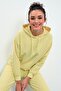 Lemon Hooded Kangaroo Pocket Comfortable Fit Elastic Leg Women's Tracksuit Set - 95288 - 3