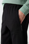 Black Zipper Pocket Standard Fit Jogger Men's Tracksuit Bottom - 84587 - 3