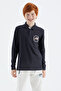 Navy Blue Polo Neck Boy T-Shirt - 11172 - 3
