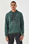 Green Camouflage Pattern Printed Standard Mold Hooded Men's Sweatshirt - 87884 - 8