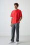 Fiesta Cotton Thick Surface Textured Oversize Fit Printed Men's T-Shirt - 88369 - 3