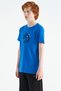 Cobalt Blue Embroidery Detailed O Neck Standard Fit Boys T-Shirt - 11115 - 5