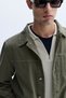Men's Khaki Multi-Pocket Trucker Jacket - 3