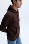 Men's Black Kangaroo Pocket Hooded Sweatshirt - 3