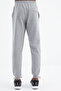 Gray Melange Lace Up Front Stitch Detailed Standard Fit Men's Tracksuit Bottom - 84994 - 5