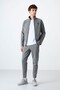 Carlos Gray Melange Standard Mold Men's Tracksuit - 85209 - 5