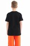 Black Print Detailed O Neck Standard Fit Boys T-Shirt - 11117 - 6
