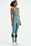 Mint Green Back Detailed Strap Slim Fit Women's Bustier - 97254 - 6