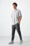بدلة رياضية للرجال من Barton Anthracite Melange Jogger - 84952 - 6
