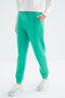 Sea Green High Waist Comfortable Form Basic Jogger Women's Tracksuit Bottom - 94624 - 2
