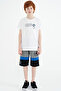 White Print Detailed O Neck Standard Fit Boys T-Shirt - 11145 - 2
