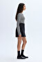 Women's Black Mini Skirt with Pockets - 3