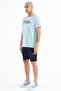 Alec Indigo Standard Fit Men's Shorts - 81243 - 4