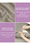ملاءة سرير سادة كوين 150×200 سم – شرشف بجيب مطاط عميق 30 سم مع 2 غطاء وسادة - 6