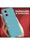 iPhone 16 Liquid Silicone Case with Microfiber Lining(Color Blue Green) - 5