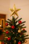 Christmas Tree Topper (22 cm) - Gold Color Embossed Star Large Size Luxury Pine Tree Decor - 4
