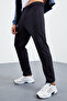 Petrol - Navy Blue Stand Collar Zippered Standard Fit Classic Leg Men's Tracksuit Set - 85162 - 5