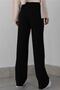 Women's Black Palazzo Pants High Waist, Wide Leg, Casual@Office Chic Myth010001 - 4