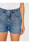 Women's Blue Shorts 8YAK47714MD - 4