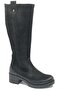 Genuine Leather Orthopedic Women's Riding Boots Black - 3