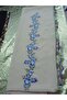 Handmade Embroidery Embroidered Needle Embroidered Prayer Cover Dowry Holder Mevlit Hijab Crepe Fabric 145X75 cm - 5