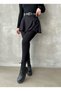 Women's Leggings Plush Inside Thermal Winter Underwear Tall Waist Gathering Leggings - 3