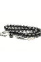 Oltu Stone Sphere Model Circled Auger Embroidered Rosary