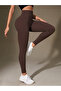 Ribbed High Waist Recovery Leggings - 8