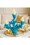 Coral Shaped Candle Holder for 3 Candles – Living Room, or Dining Table Decor (Candles not included) - 6
