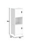 OneDcor Bathroom Tall Cabinet with 2 Doors – Waterproof Freestanding Storage, 22 x 25 x 80 cm - 2