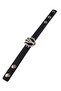 Snap Fastener Leather Wedges (Triple) Bracelet - 2