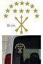 Adygea Flag Foil Sticker Gold Gilding 15 cm