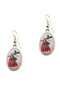 Caucasian Circassian Dance Figure Drop Earrings