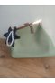 Hand Knitted Star-Shaped Pearl Bag Ornament - Charm Keychain and Car Mirror Ornament - 3